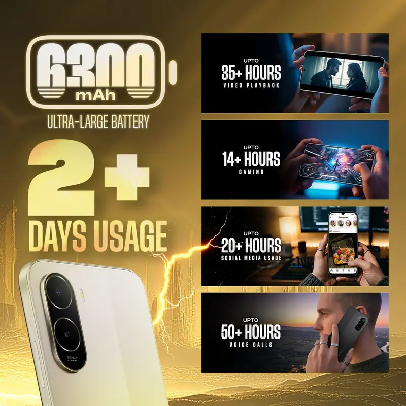 Poco C85x massiver 6.300mAh Akku