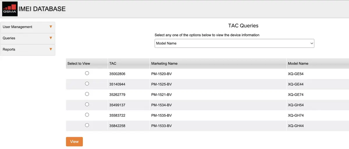 Sony Xperia 1 VIII und Xperia 10 VIII Modellnamen bei der GSMA registriert