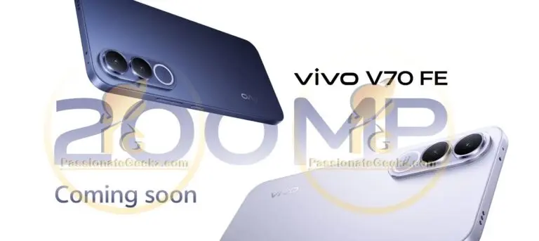 Design und Specs des vivo V70 FE geleakt mit 200MP Kamera